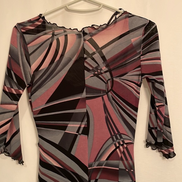 Moa Moa Purple Abstract Dress – Size Small (S) - Picture 8 of 9